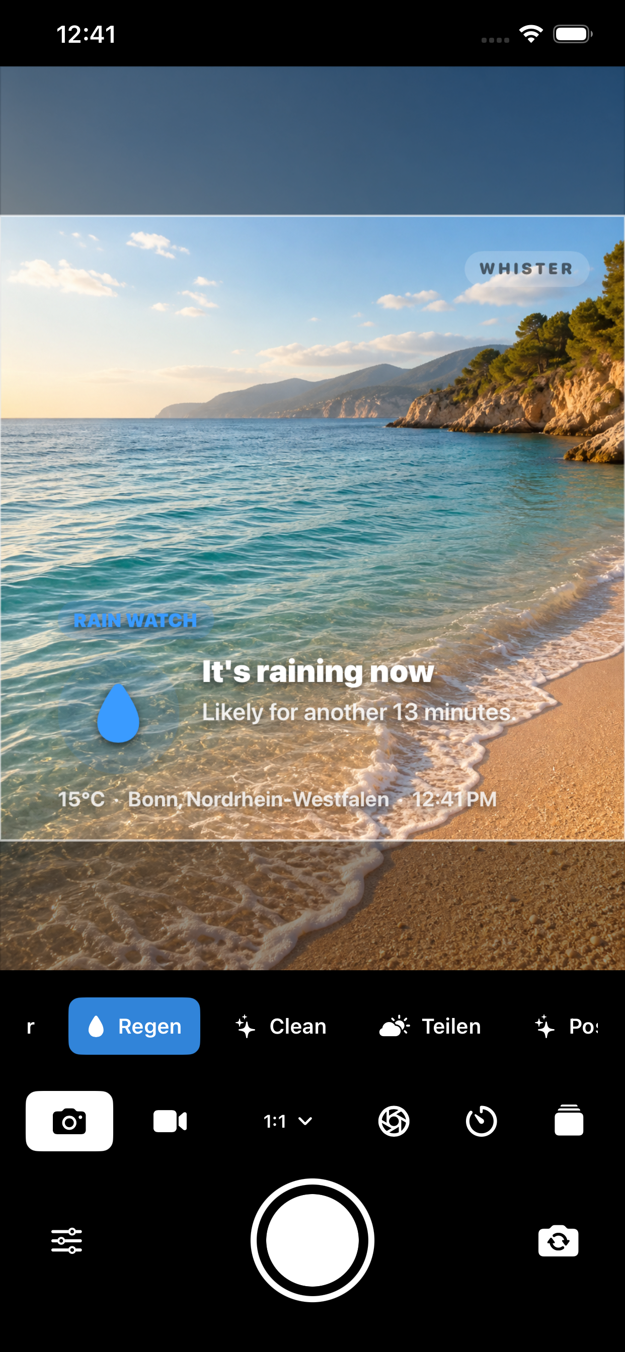Regen-Overlay